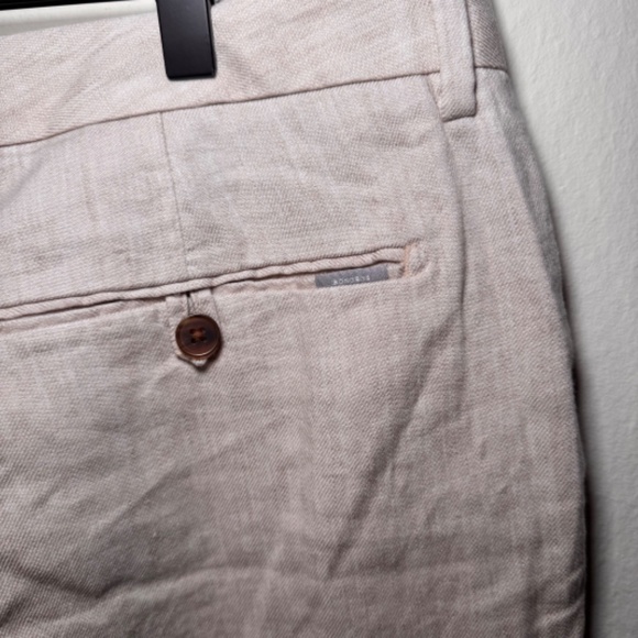 Bonobos Jetsetter Linen Cotton Suit Pants Slim Fit Men's 38 x 30 Light Tan - Picture 6 of 6